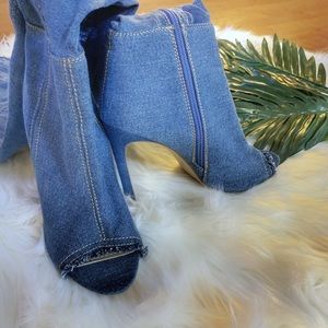 Vintage jean boots
